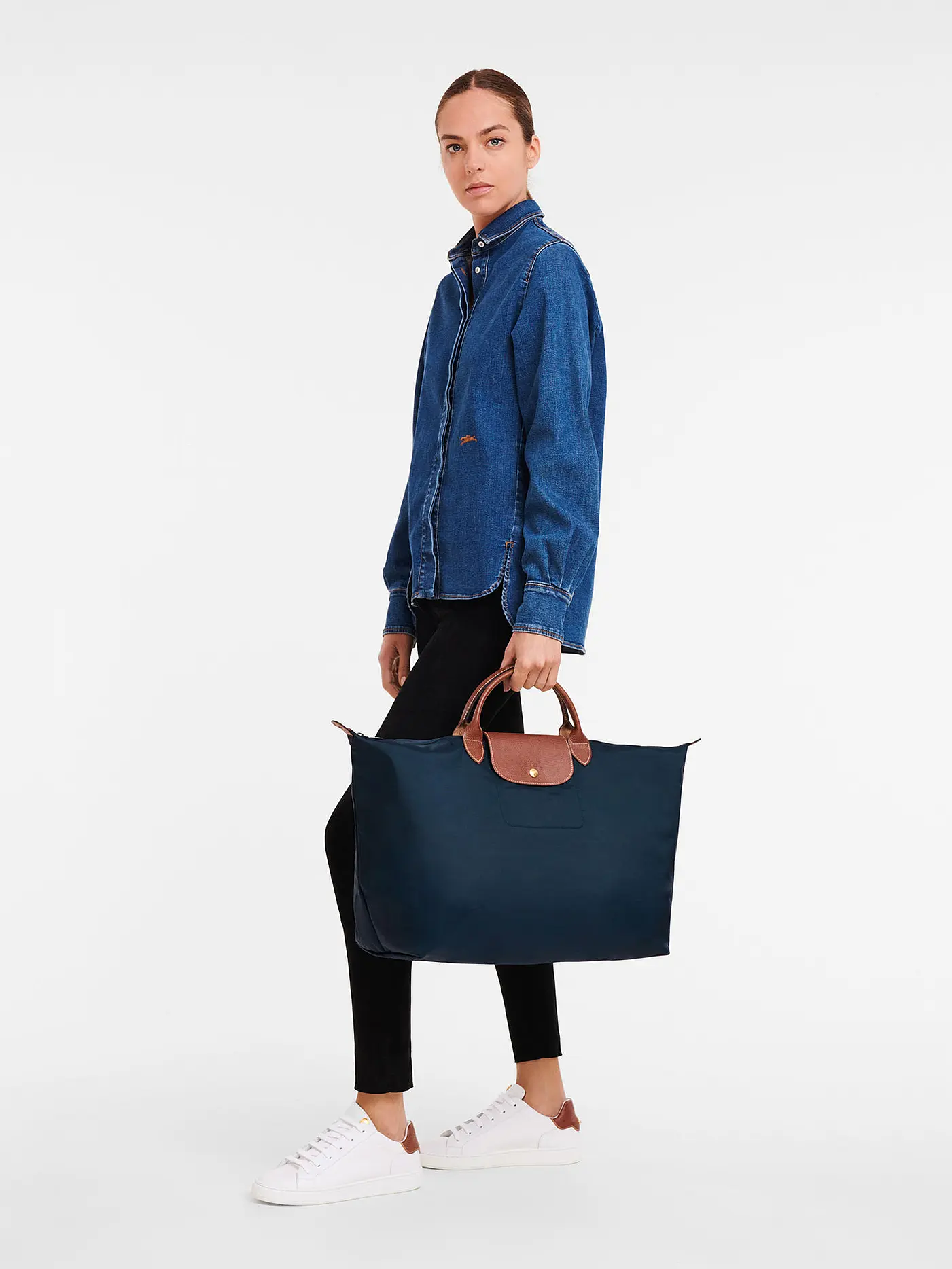 LONGCHAMP | Le Pliage Original Reisetasche, Celadon | dunkelblau